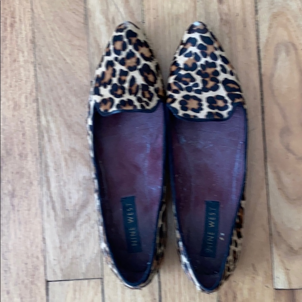 Nine West animal print flats